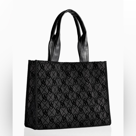 Victoria's Secret Handbags - 🖤 BRAND NEW BLACK MESH VICTORIA SECRET LOGO TOTE🖤